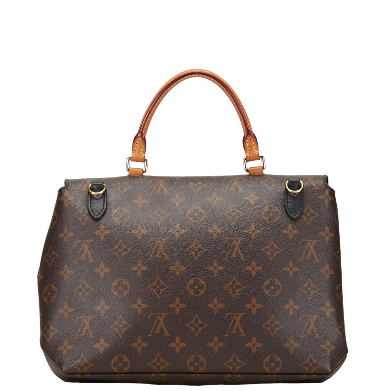 Louis Vuitton Monogram Marinian Handbag 2WAY M44259 Brown Noir PVC Leather  Louis Vuitton