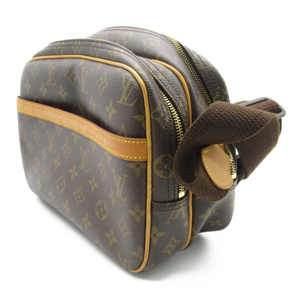 Louis Vuitton Reporters PM Shoulder Bag PVC Coated Linen   Brown M45254
