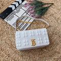 GLAMI Quilted MeGLAMIum Lola Bag Monogram White For Women, Bags 11in/28cm 80211061