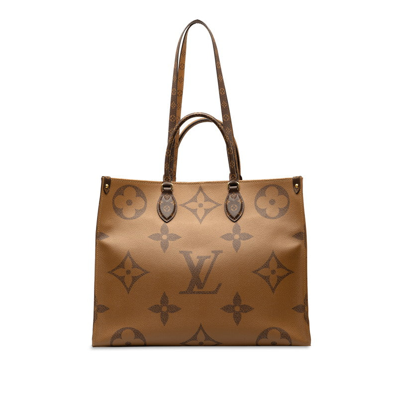 Louis Vuitton Monogram Giant Reversee On The Gor GM Handbag Shoulder Bag 2WAY M45320 Brown PVC Leather  Louis Vuitton