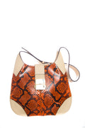 Dolce & Gabbana Orange & Cream Shoulder Bag