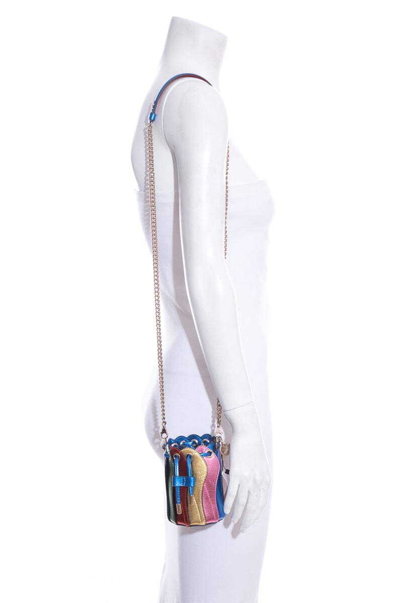 Christian Louboutin Multicolor Bucket Mini Marie Jane Handbag
