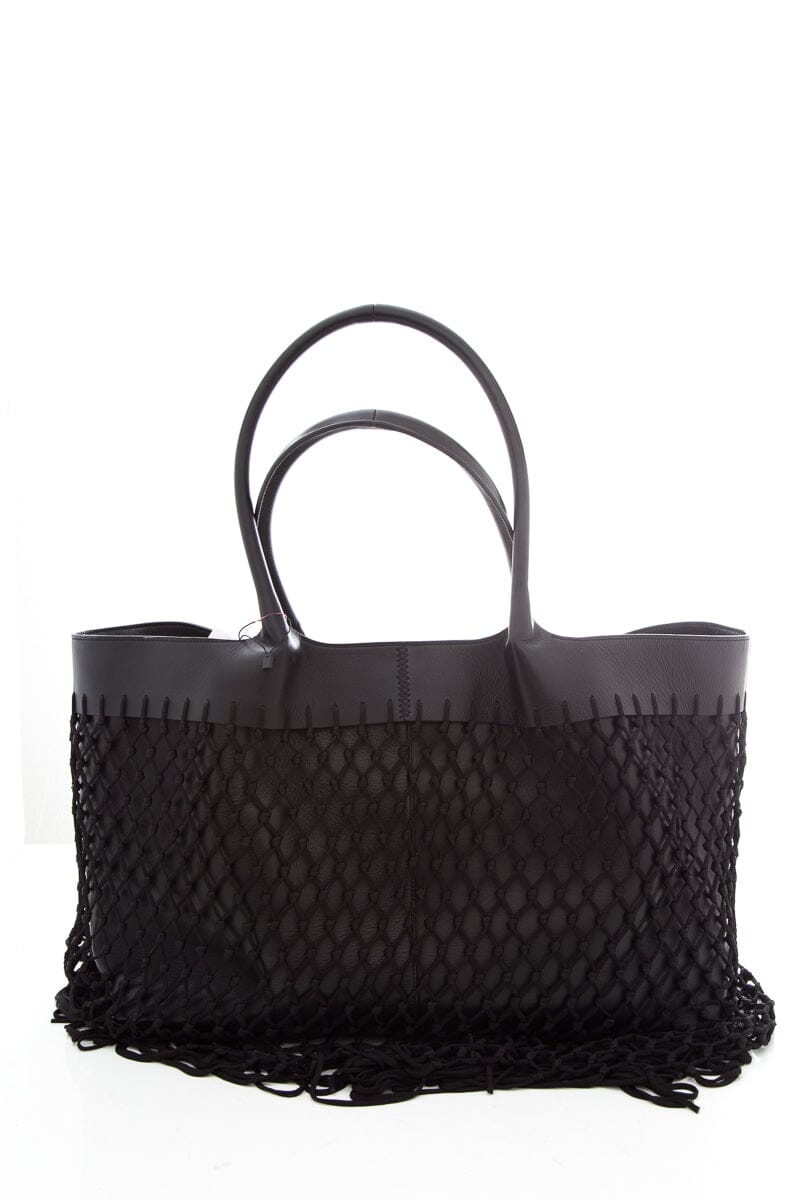 Gabriela Hearst Black Handbag Fringe Tote