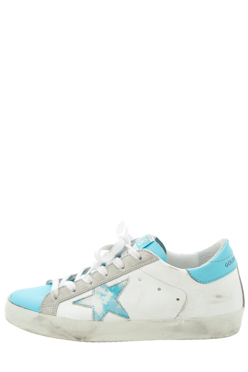 Golden Goose Blue Tie Dye Star "Float On"  Sneakers SZ 35