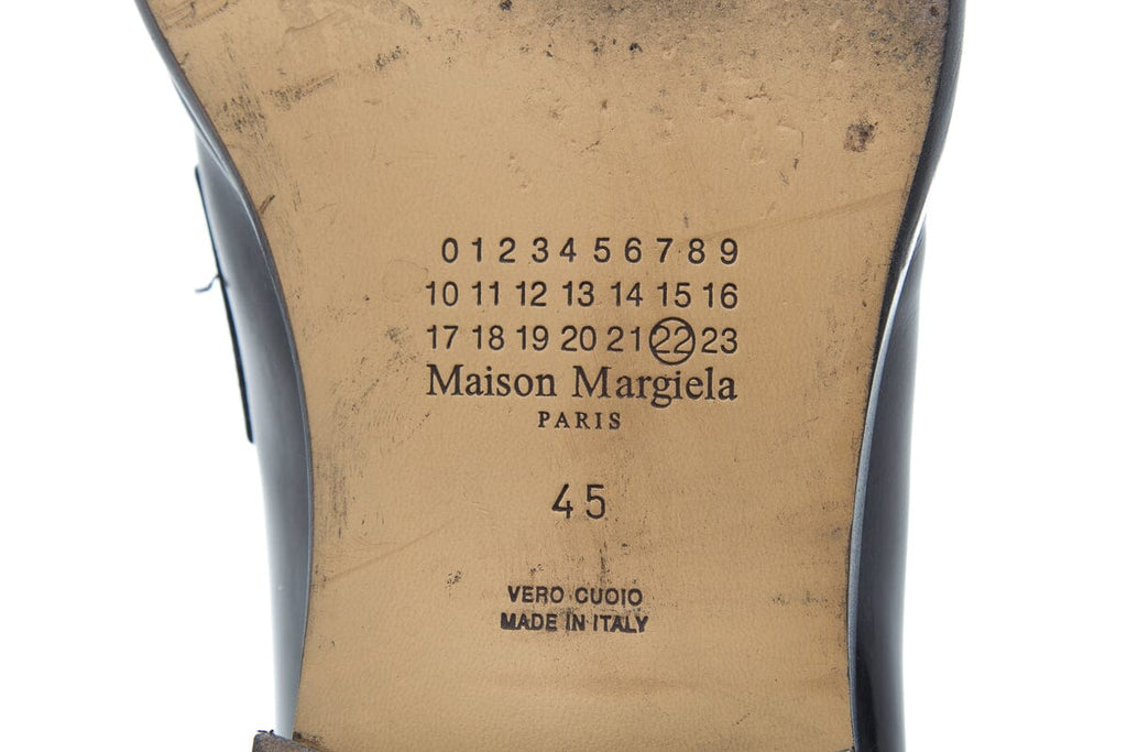 Maison Margiela Men's Black Tabi-Toe Shoes SZ 45