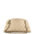 CHANEL Just Mademoiselle Bag Quilted Aged Calfskin Medium