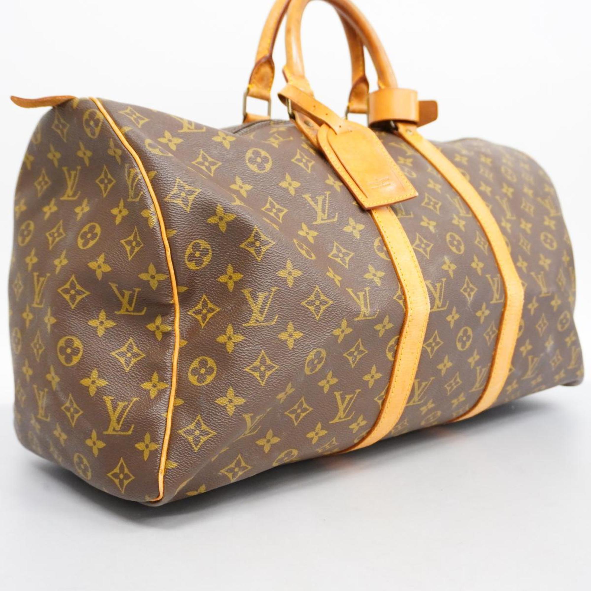 Louis Vuitton Keepall 50  Canvas Travel Bag ()