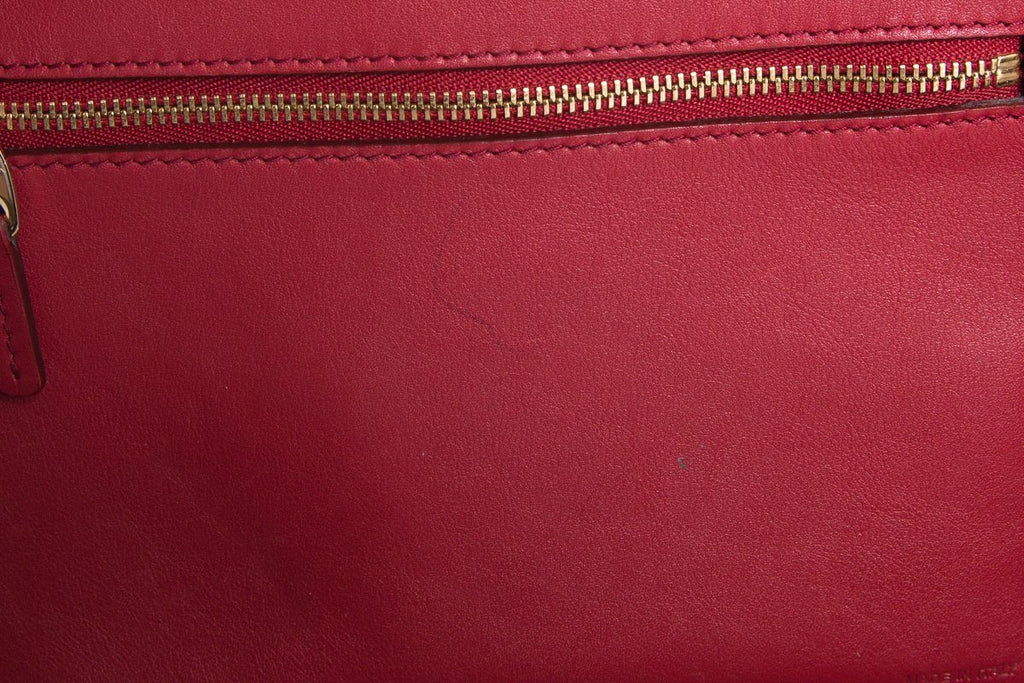 Smythson Red Panama Ciappa East West Tote