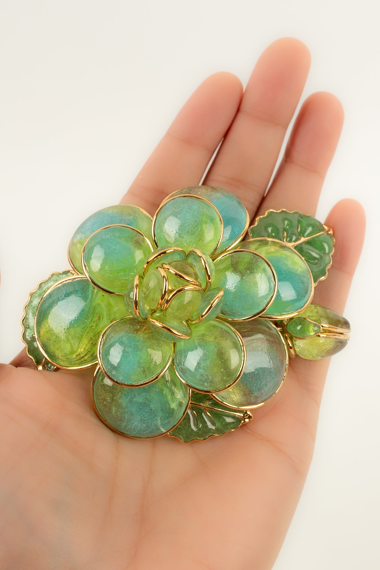 Broche / pendentif fleur Augustine