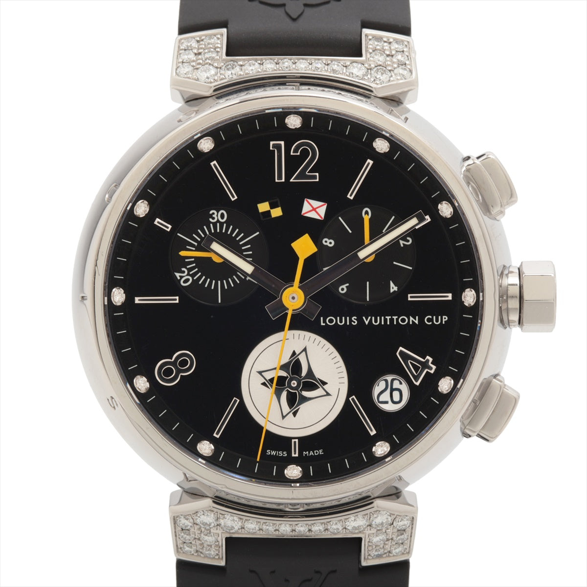 Louis Vuitton Tambour Larinth Cup Q11BK SS Loveyrinth QZ Black