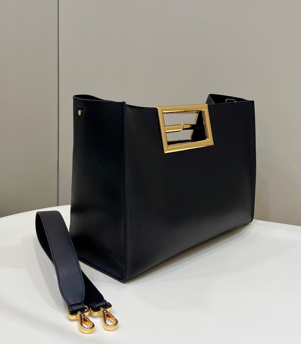 FI Way MeGLAMIum Black Bag For Woman 29.5cm/11.5in 8BH391AAIWF0KUR