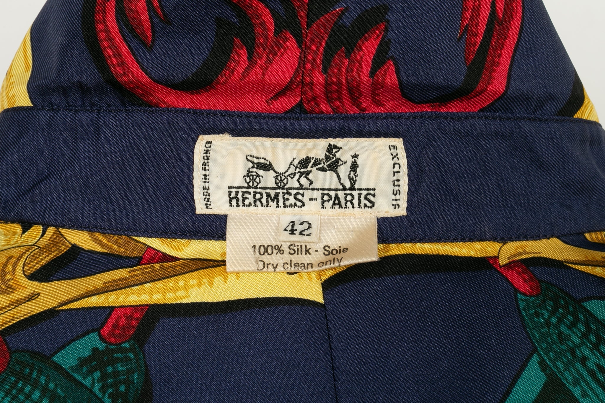 Haut / Chemise en soie HermÃƒÆ’Ã‚Â¨s