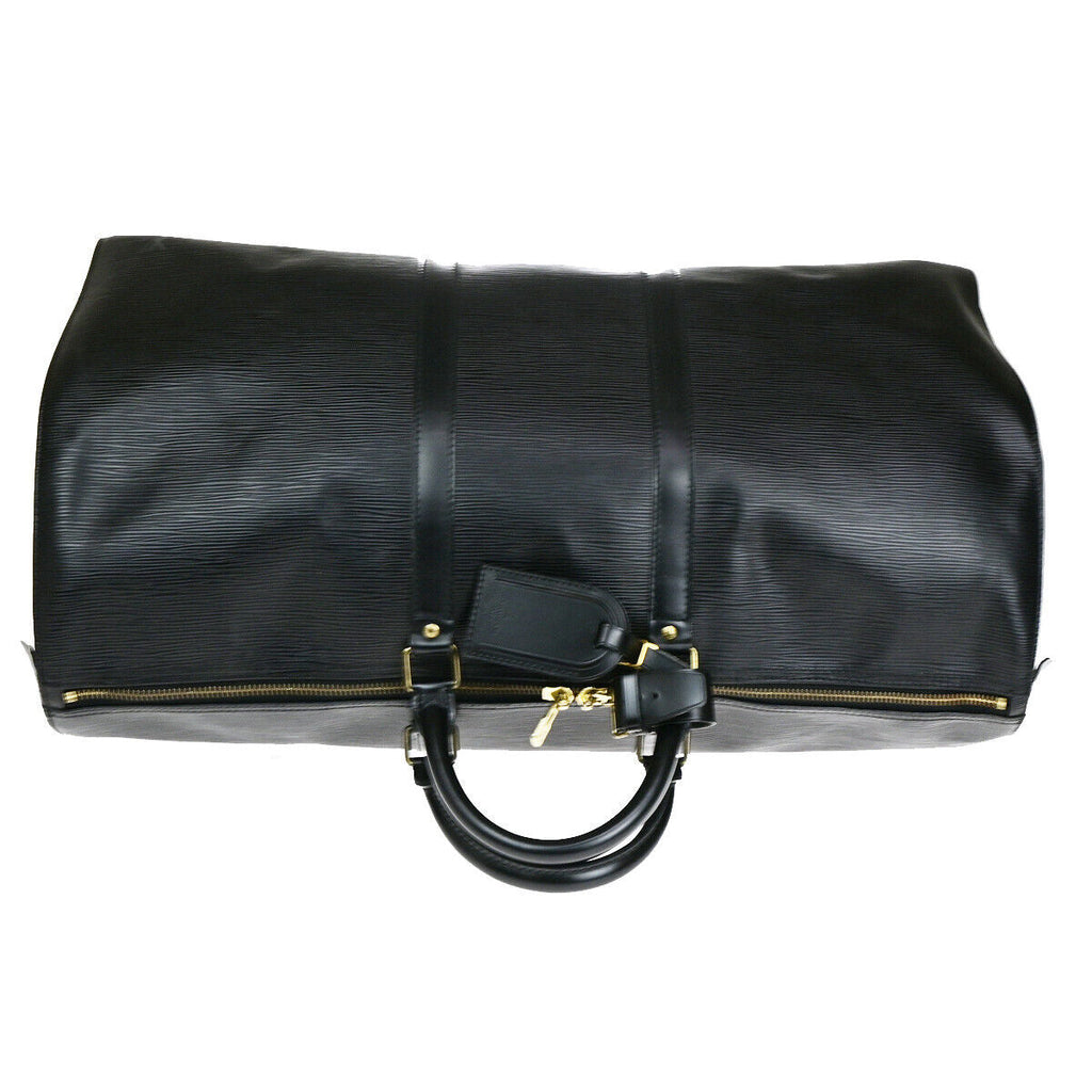 Louis Vuitton Keepall 55  Leather Travel Bag