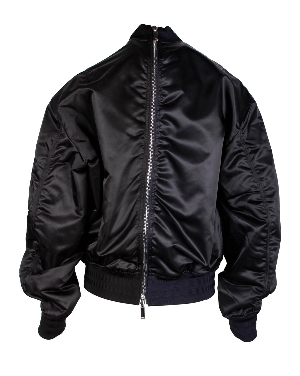 Dior And Judy Blame Embroidered Bomber Jacket in Black Cupro