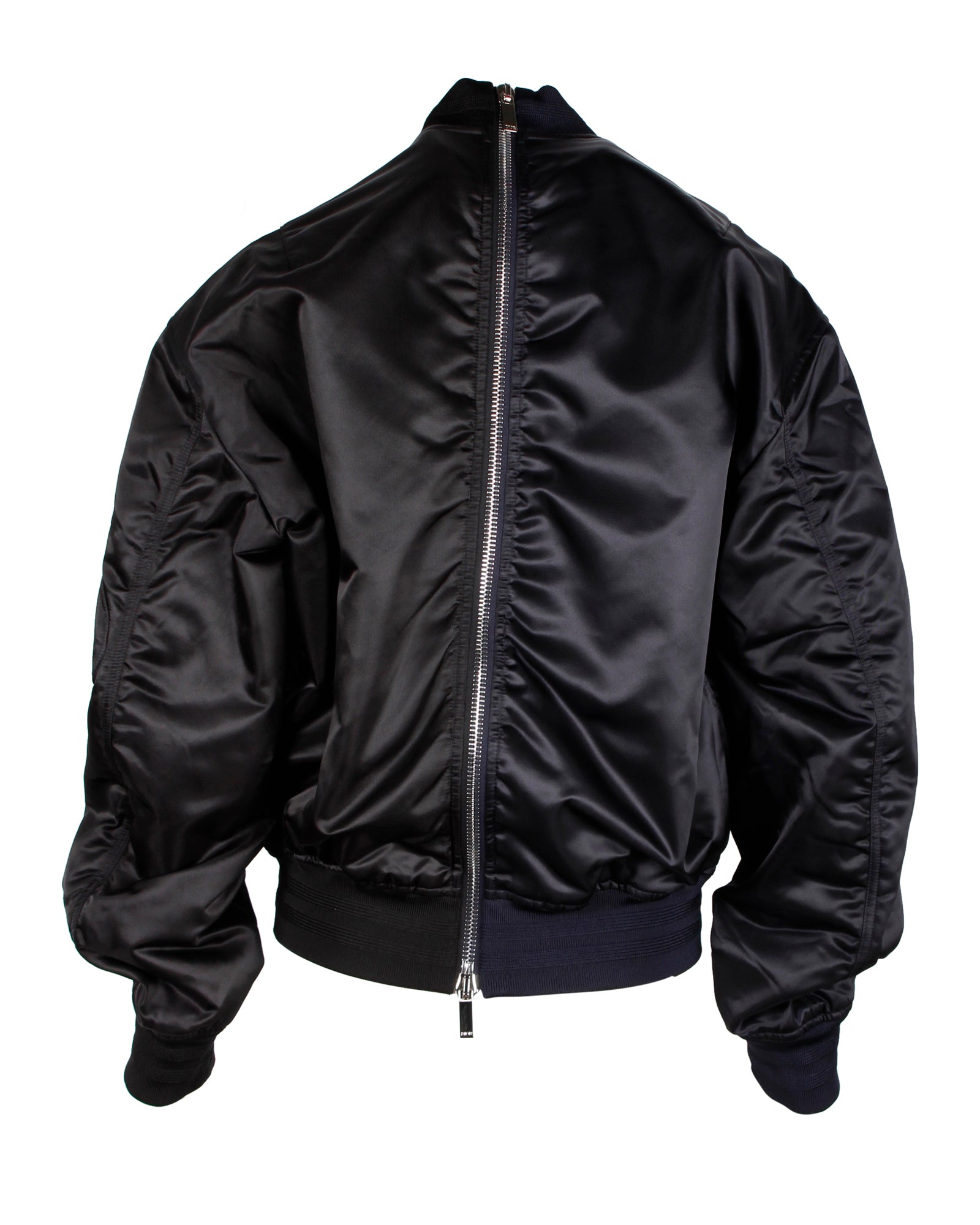 Dior And Judy Blame Embroidered Bomber Jacket in Black Cupro