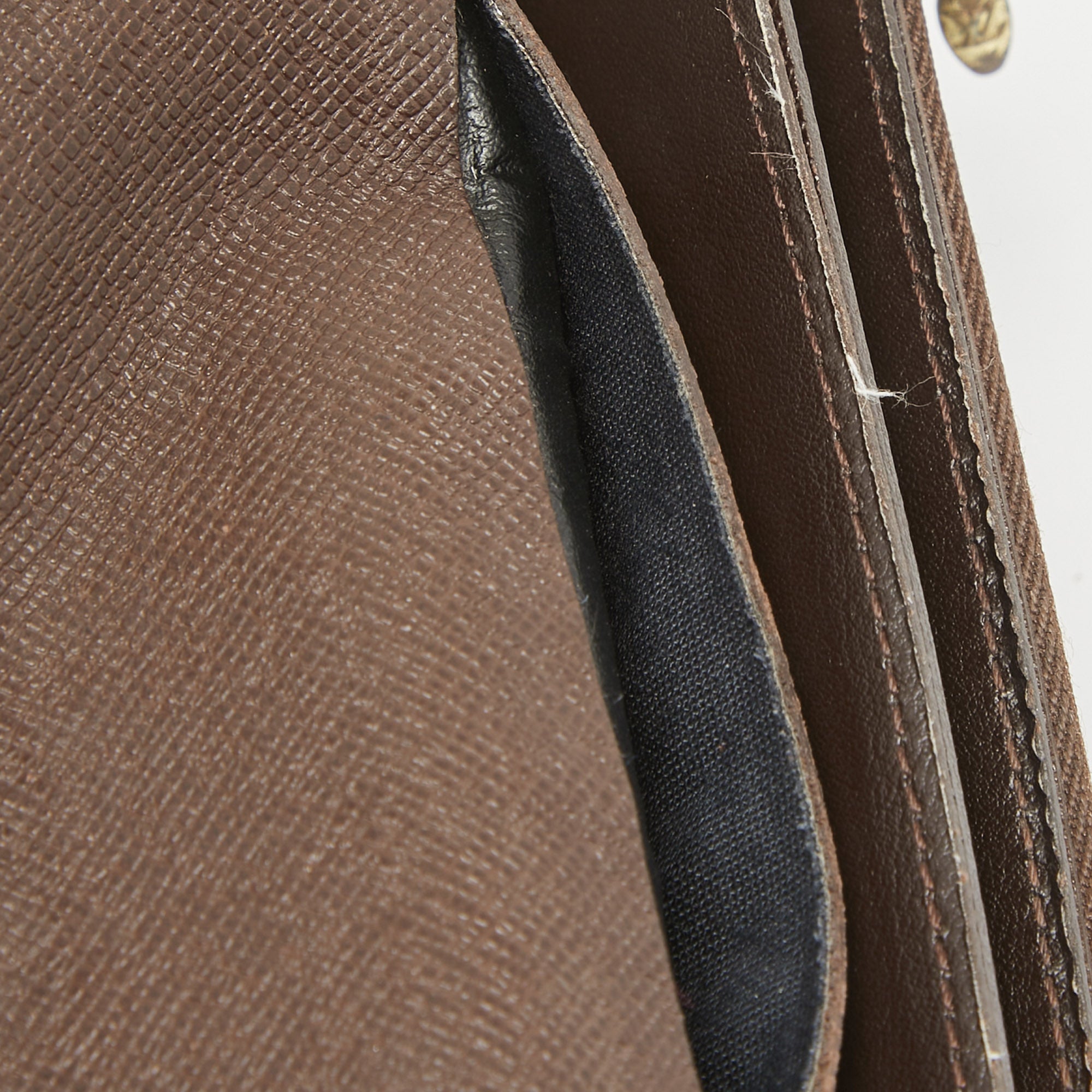 Louis Vuitton Damier Ebene Canvas Accordeon Wallet