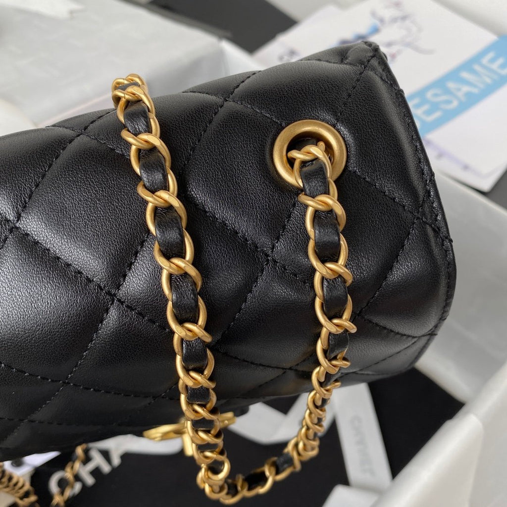 CHLMini GlamIap Bag Black For Women Bags 6.7in/17cm