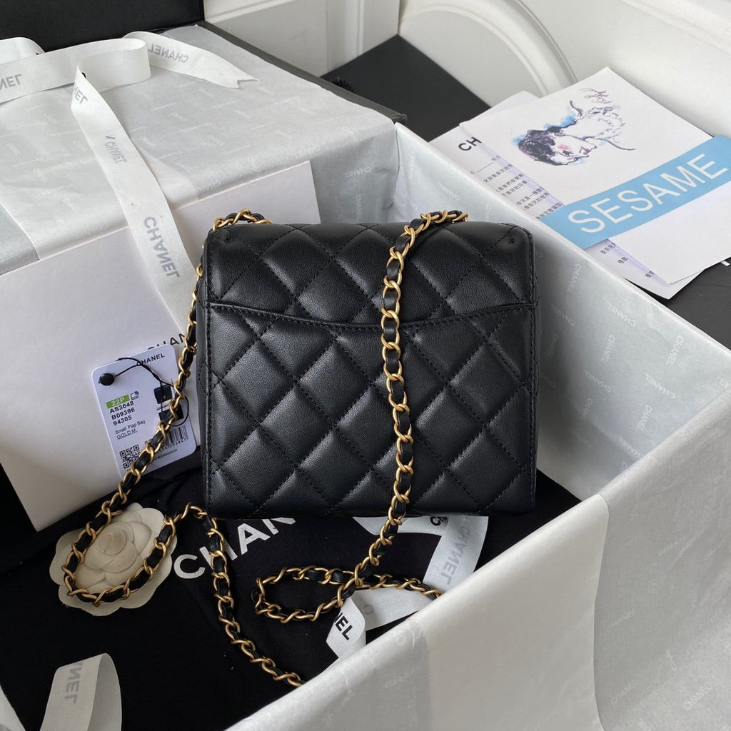 CHLMini GlamIap Bag Black For Women Bags 6.7in/17cm