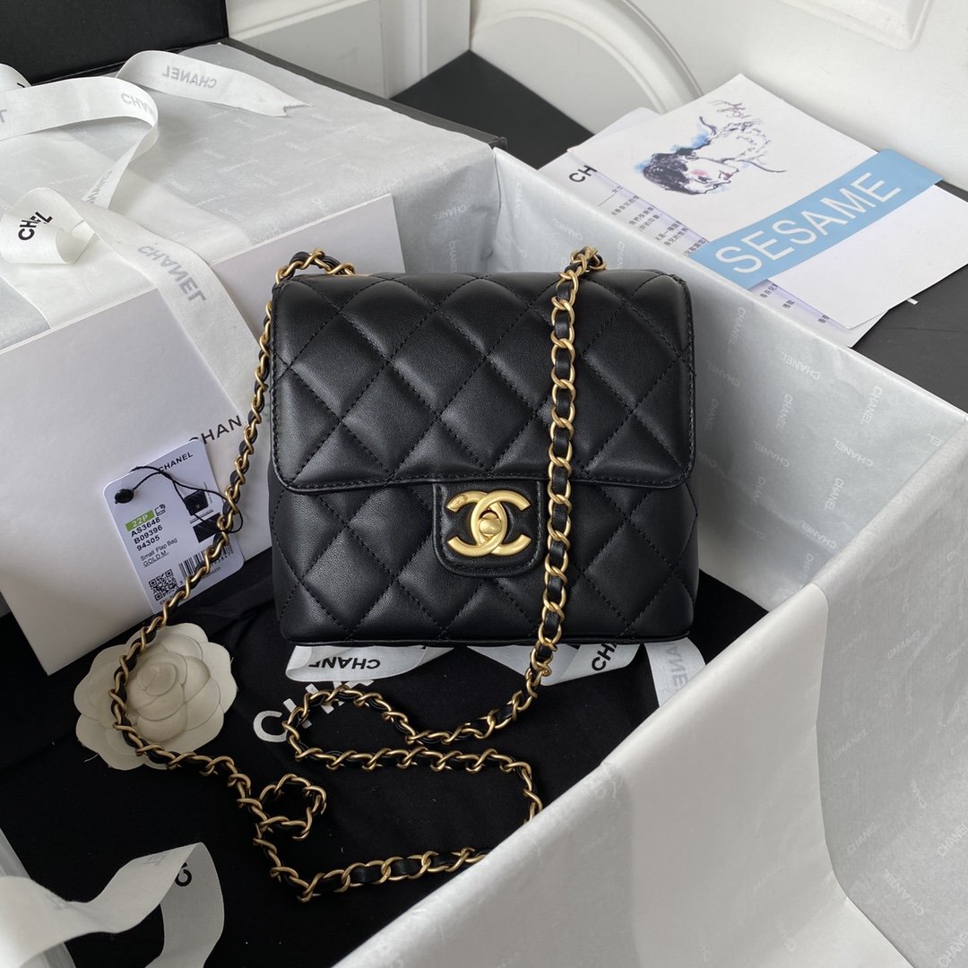 CHLMini GlamIap Bag Black For Women Bags 6.7in/17cm