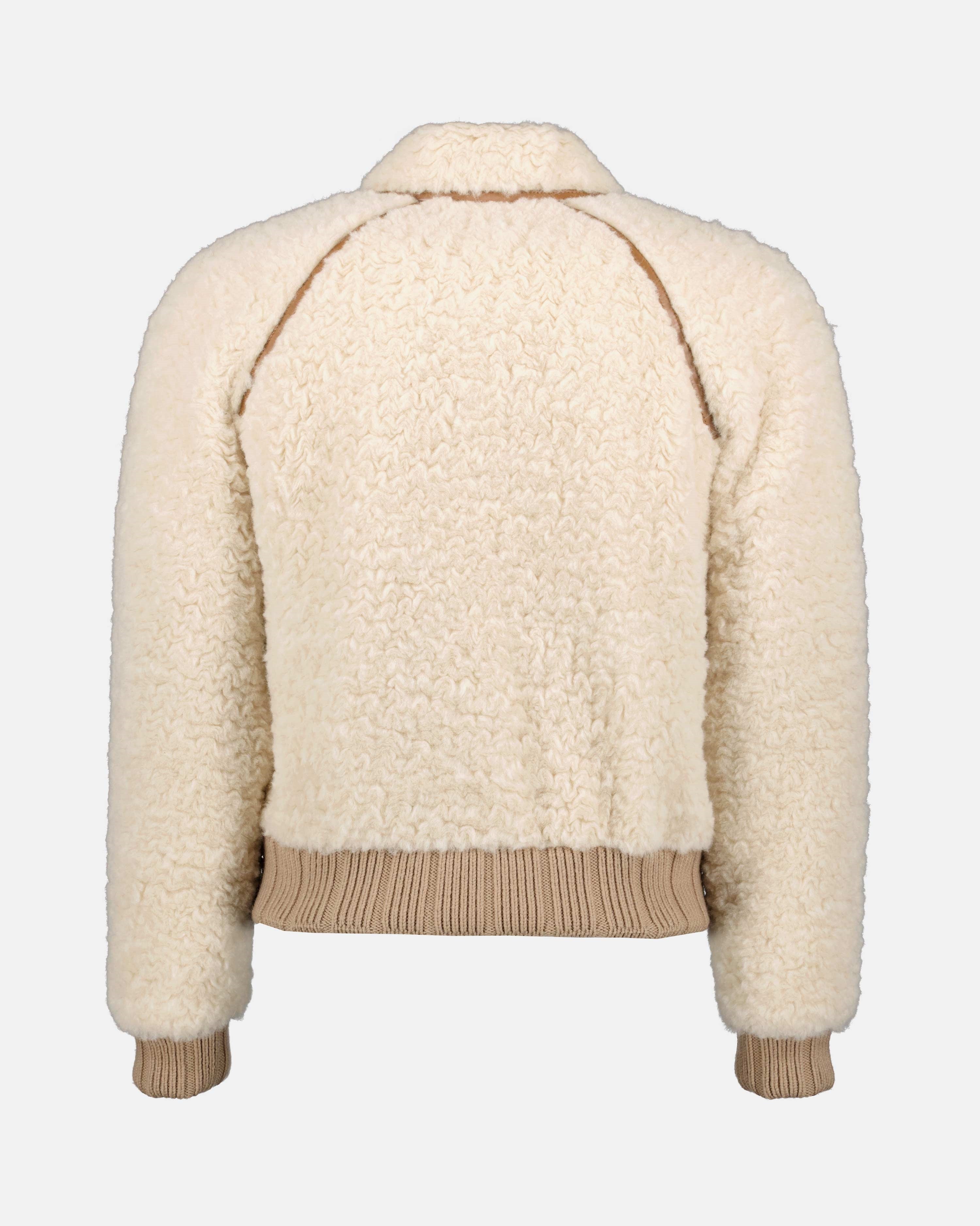 Bomber shearling