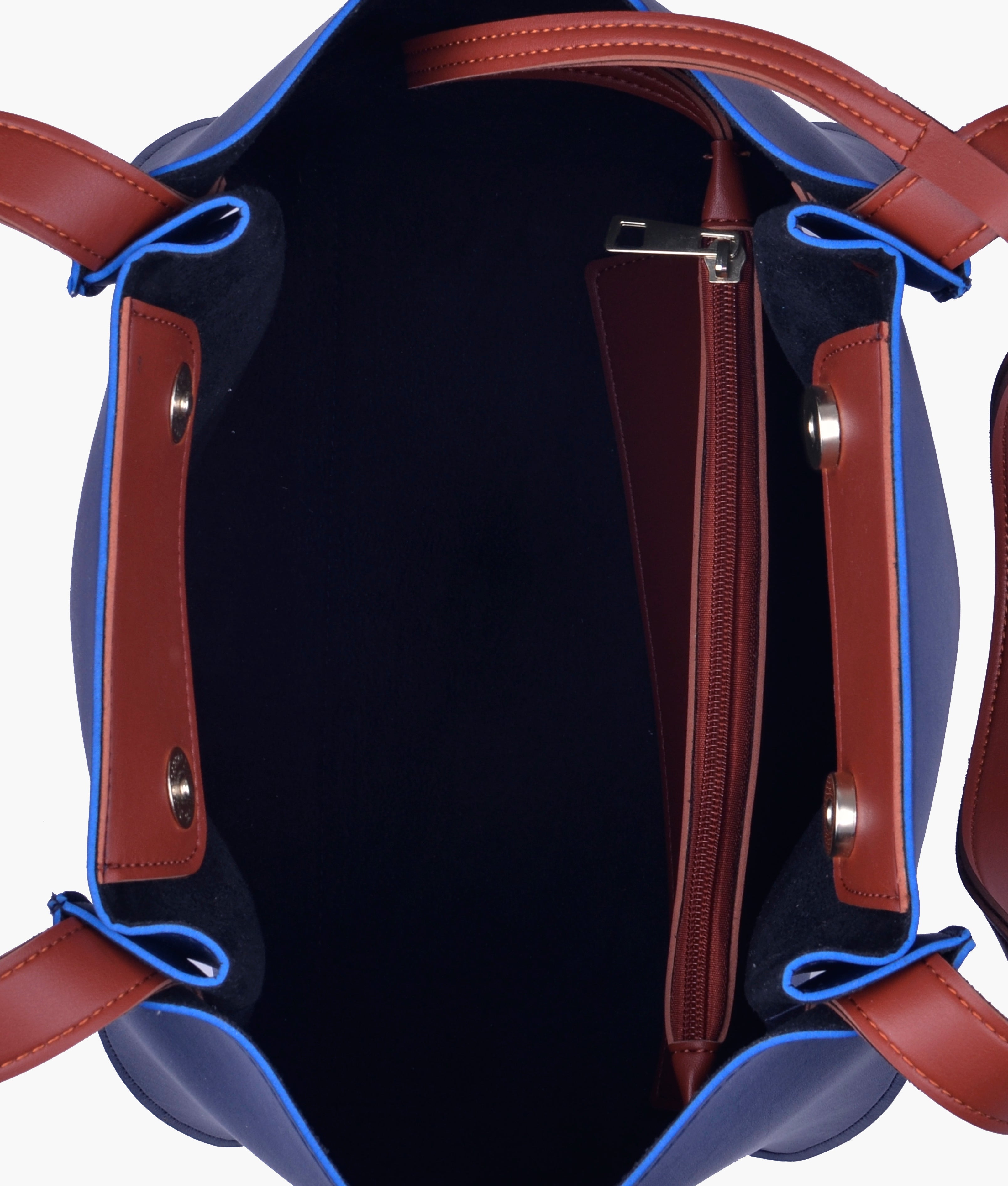Blue shopping tote bag