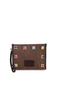 Etro Women Paisley Pouch With Studs & Stones