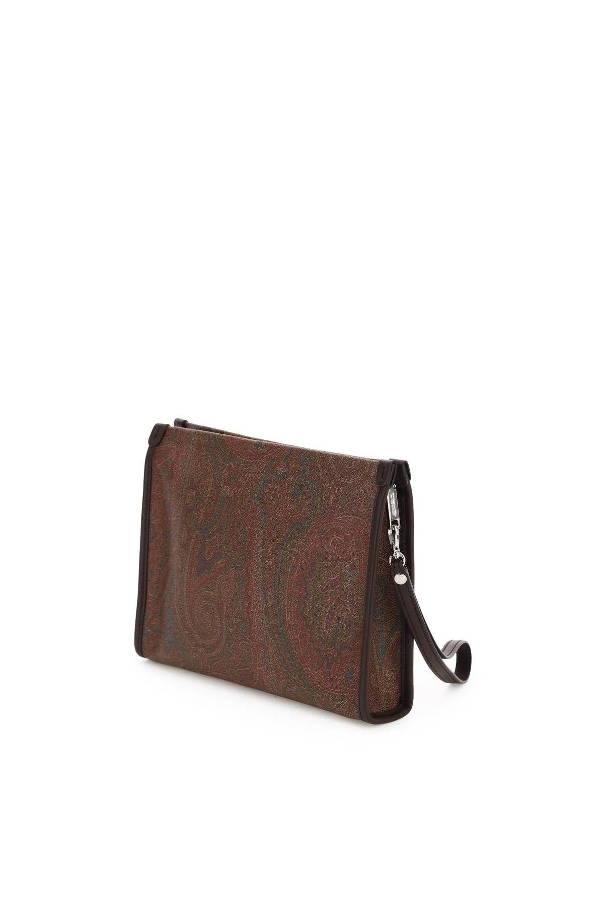 Etro Women Paisley Pouch With Studs & Stones