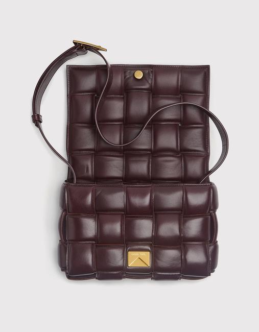Bottega Veneta Women Cassette Grape Lambskin Cross Body Bag