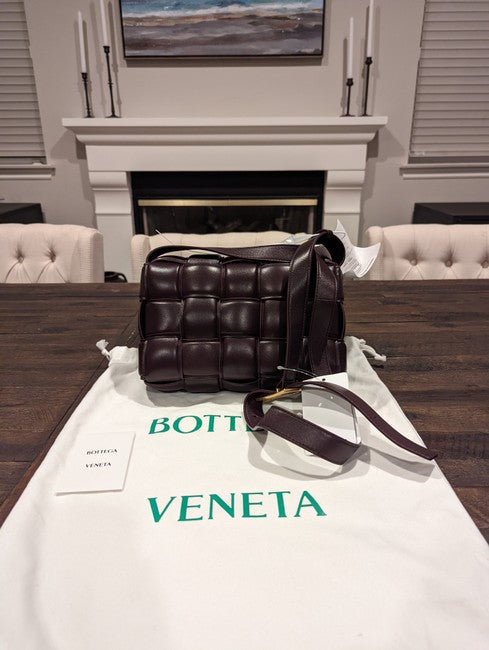Bottega Veneta Women Cassette Grape Lambskin Cross Body Bag