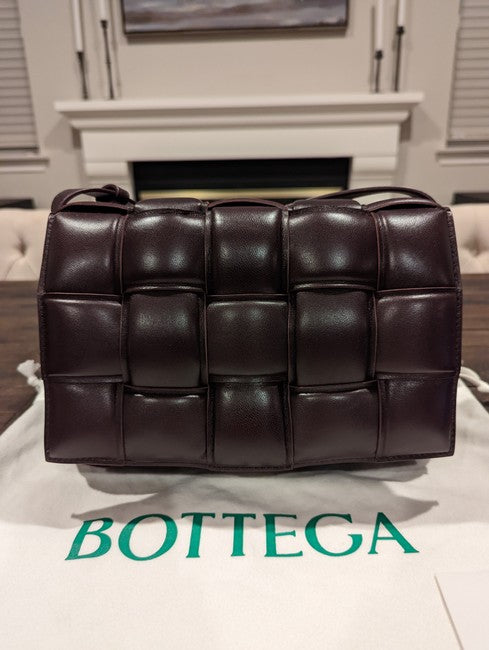Bottega Veneta Women Cassette Grape Lambskin Cross Body Bag