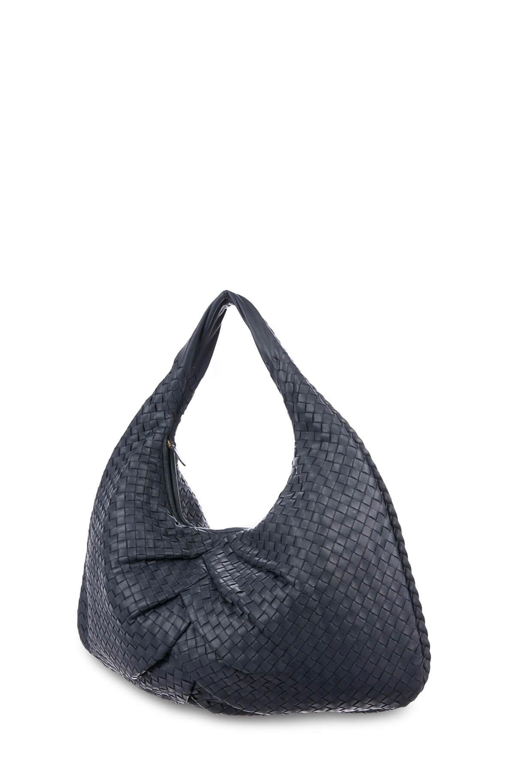 Intrecciato Leather Hobo Dark Slate