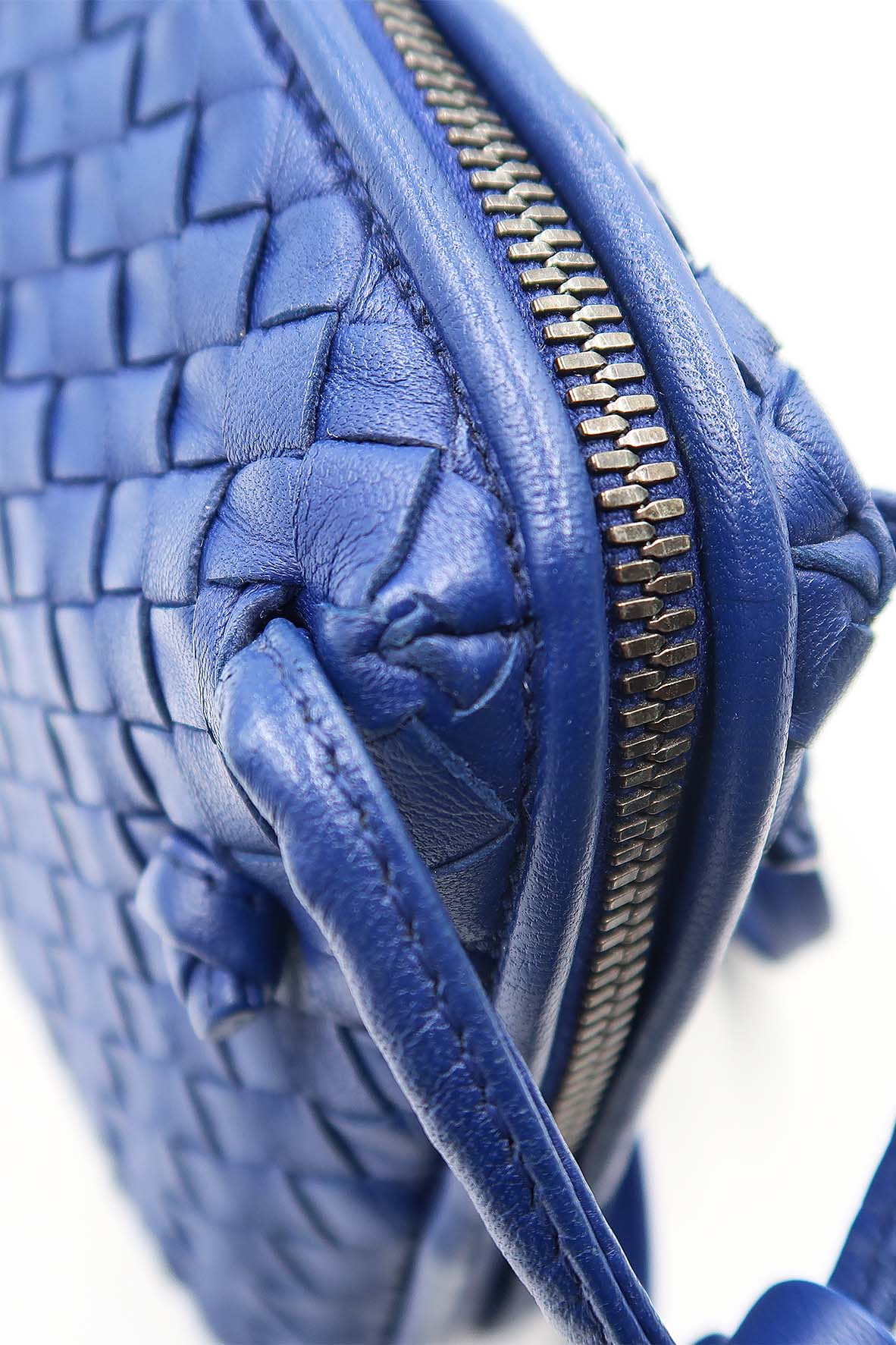 Intrecciato Nodini Bag Blue