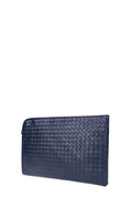 Intrecciato Small Document Case Navy