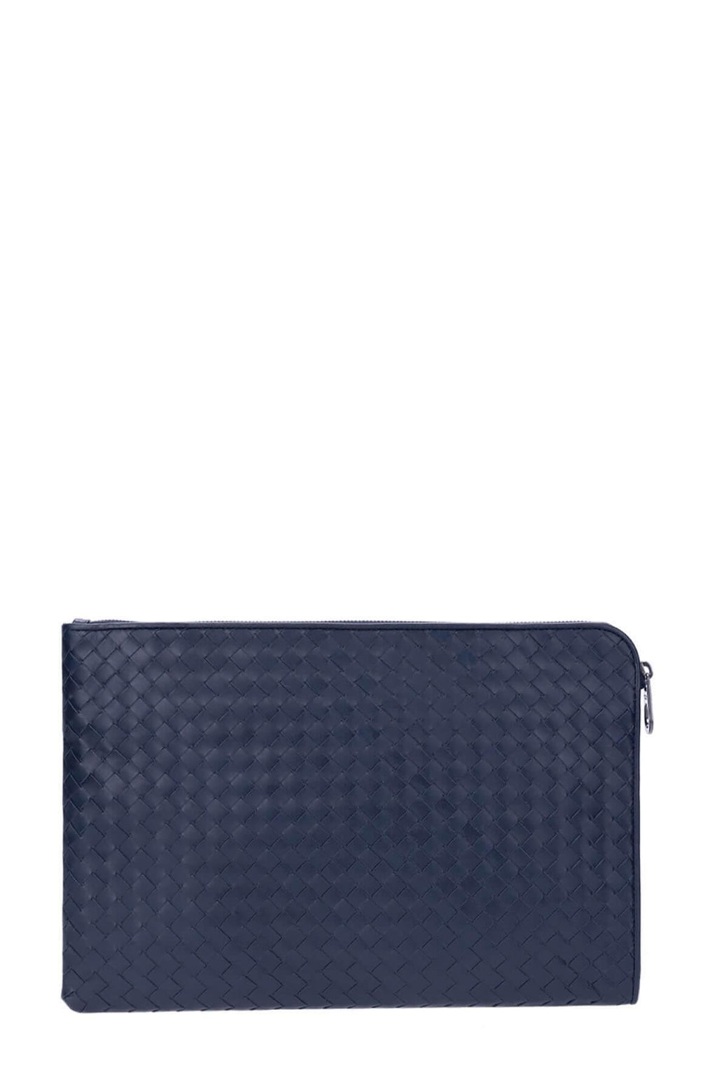 Intrecciato Small Document Case Navy