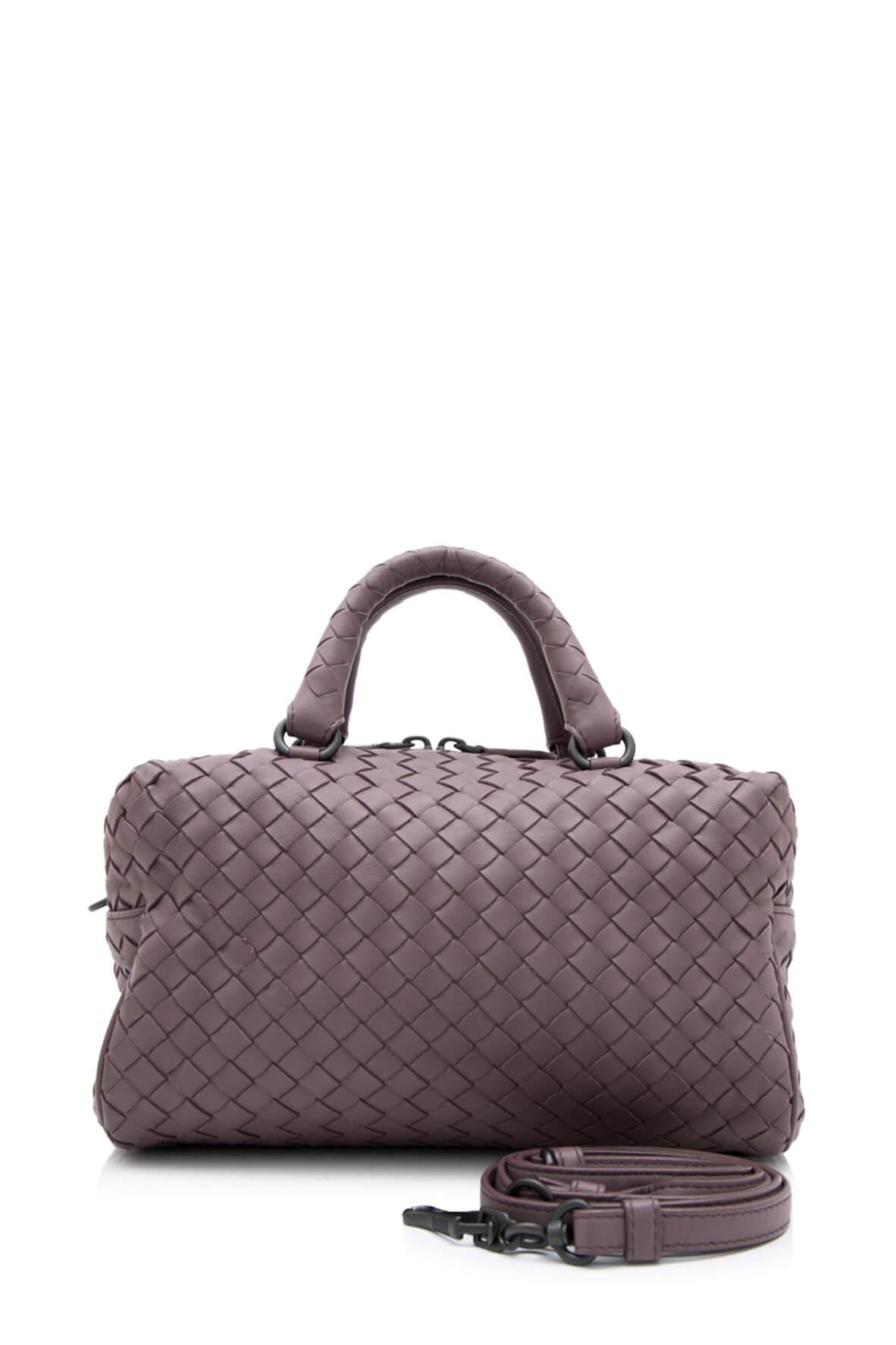 Intrecciato Top Handle Bag Dark Mauve