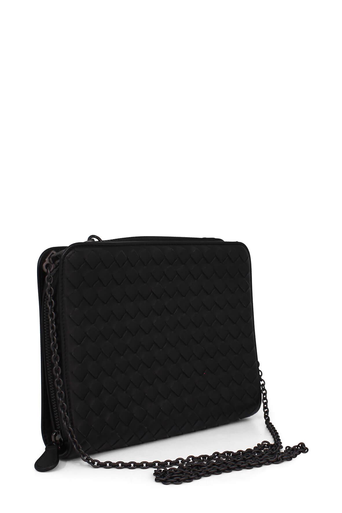 Intrecciato Wallet on Chain Black