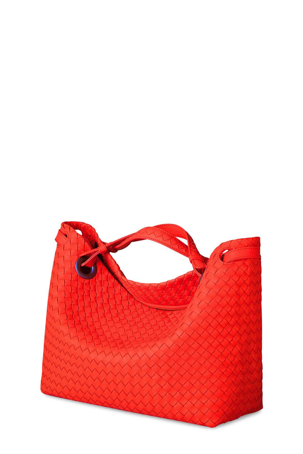 Large Intrecciato Garda Bag Blood Orange