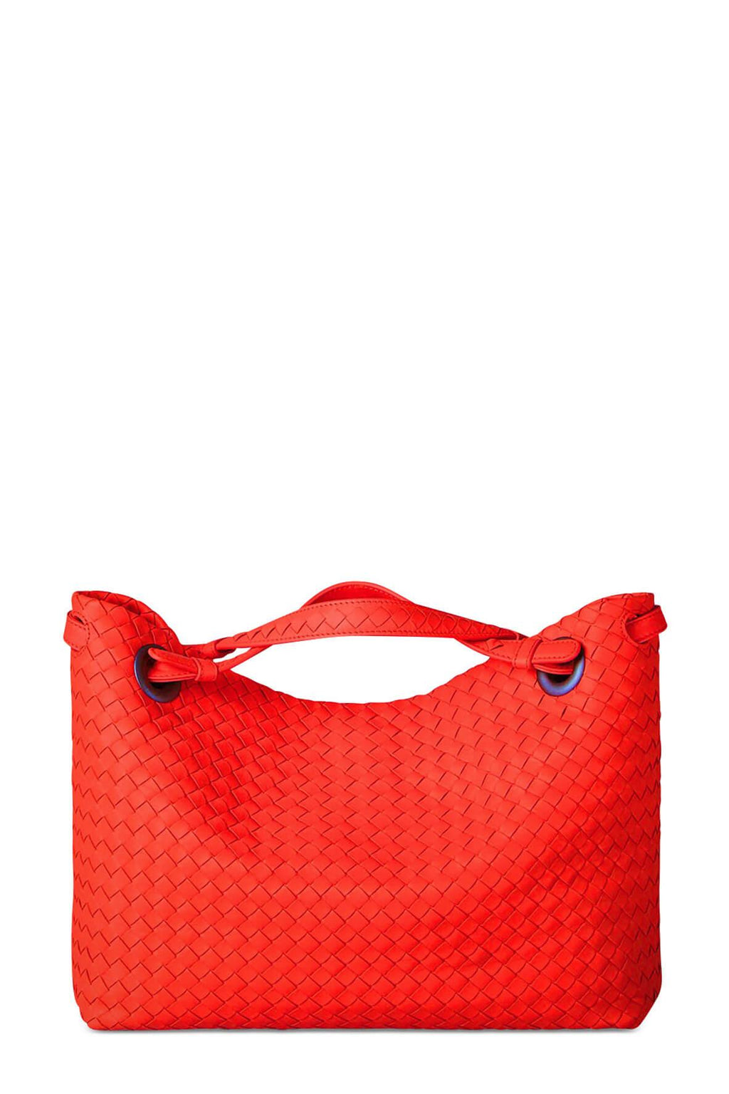 Large Intrecciato Garda Bag Blood Orange