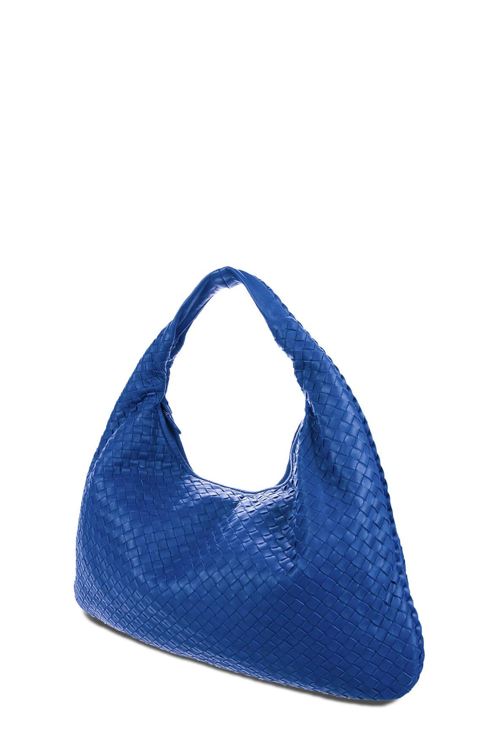 Large Intrecciato Hobo Cobalt Blue