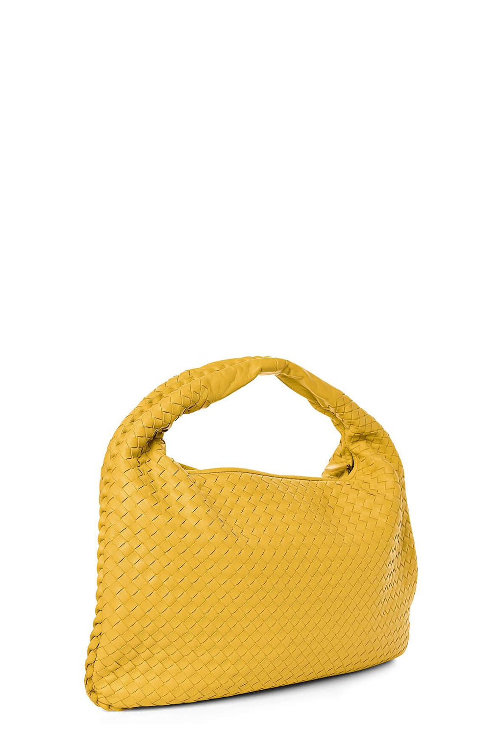 Large Intrecciato Hobo Yellow