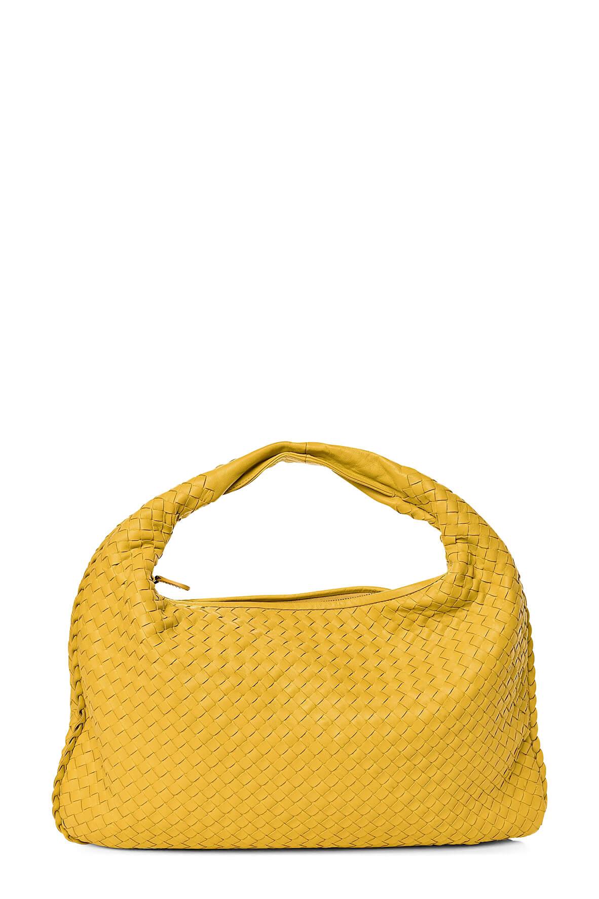 Large Intrecciato Hobo Yellow