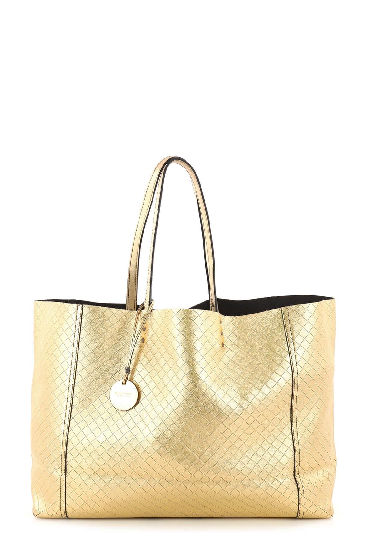 Large Intrecciomirage Tote Gold