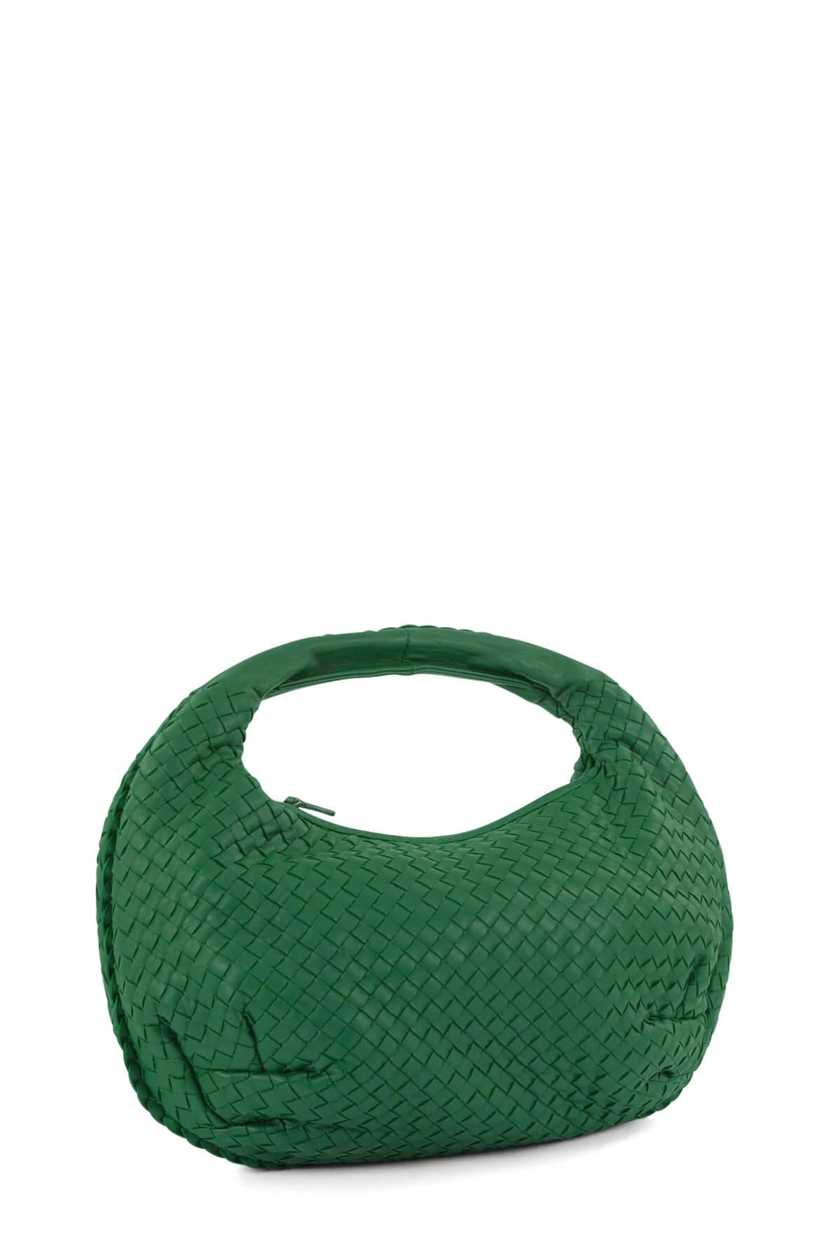 Medium Intrecciato Belly Hobo Green