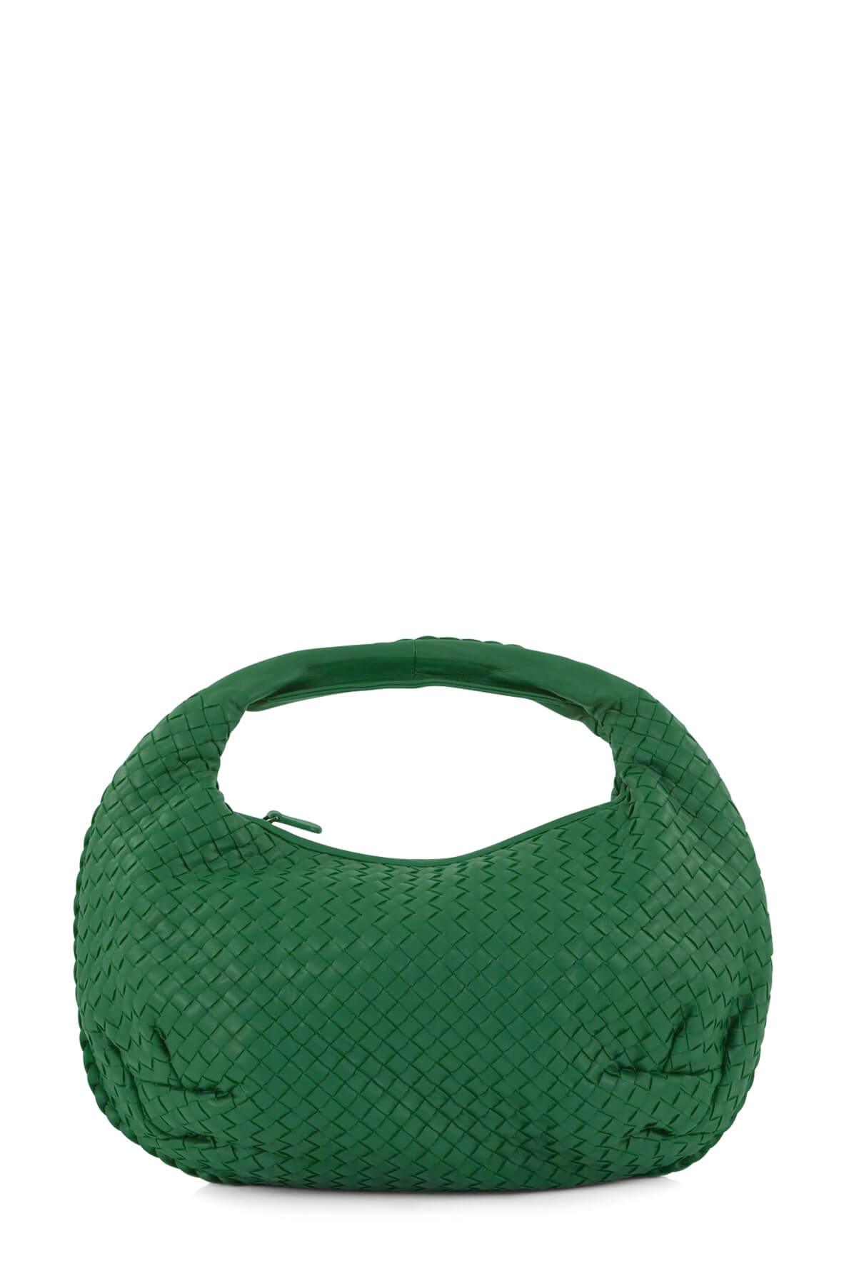 Medium Intrecciato Belly Hobo Green