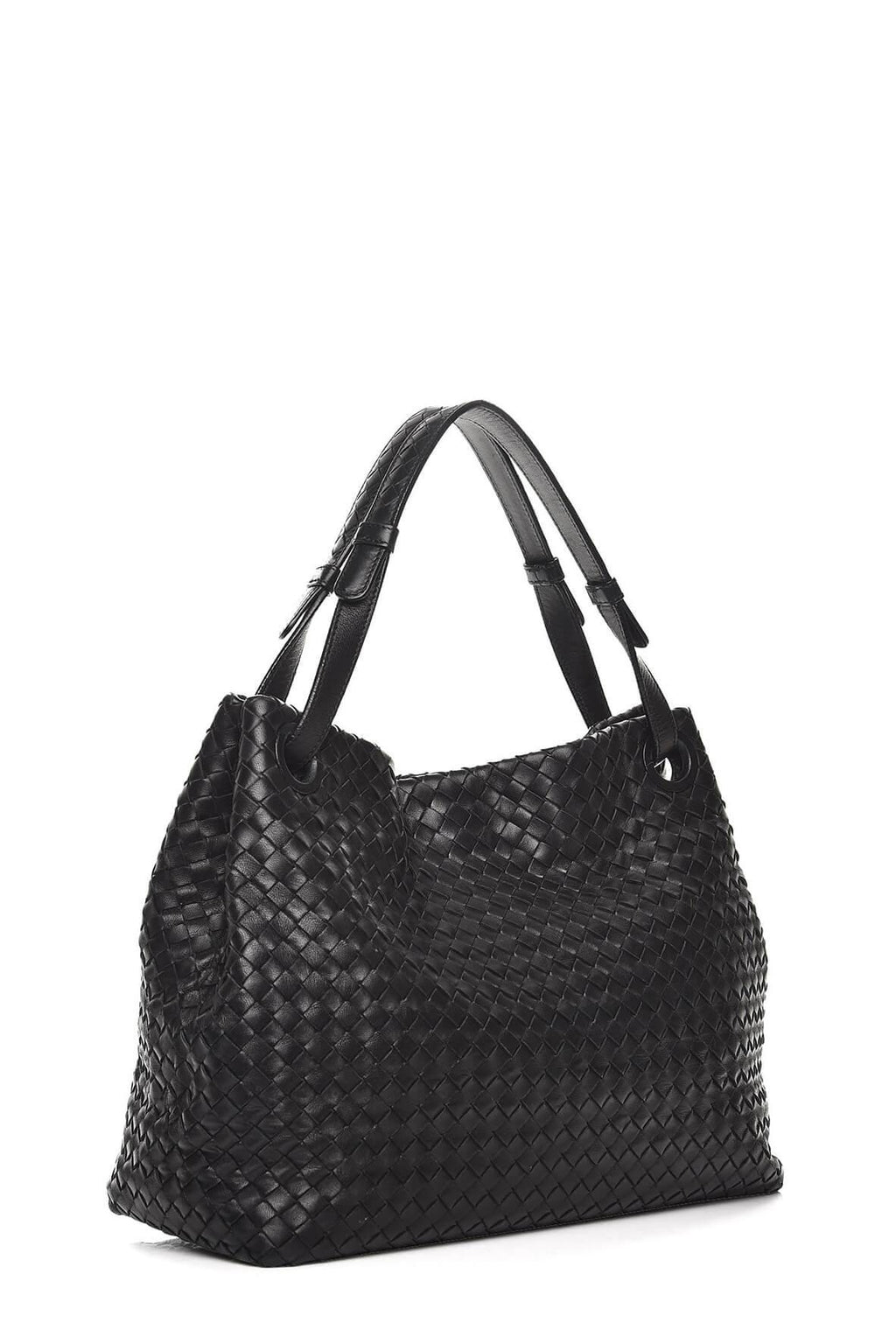 Medium Intrecciato Garda Bag Black