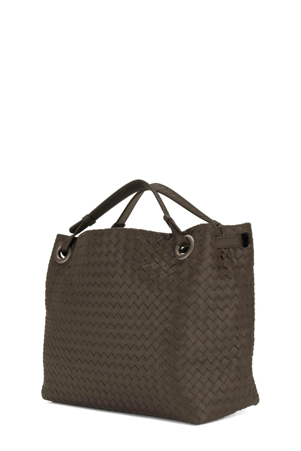Medium Intrecciato Garda Bag Chocolate