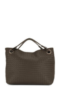 Medium Intrecciato Garda Bag Chocolate