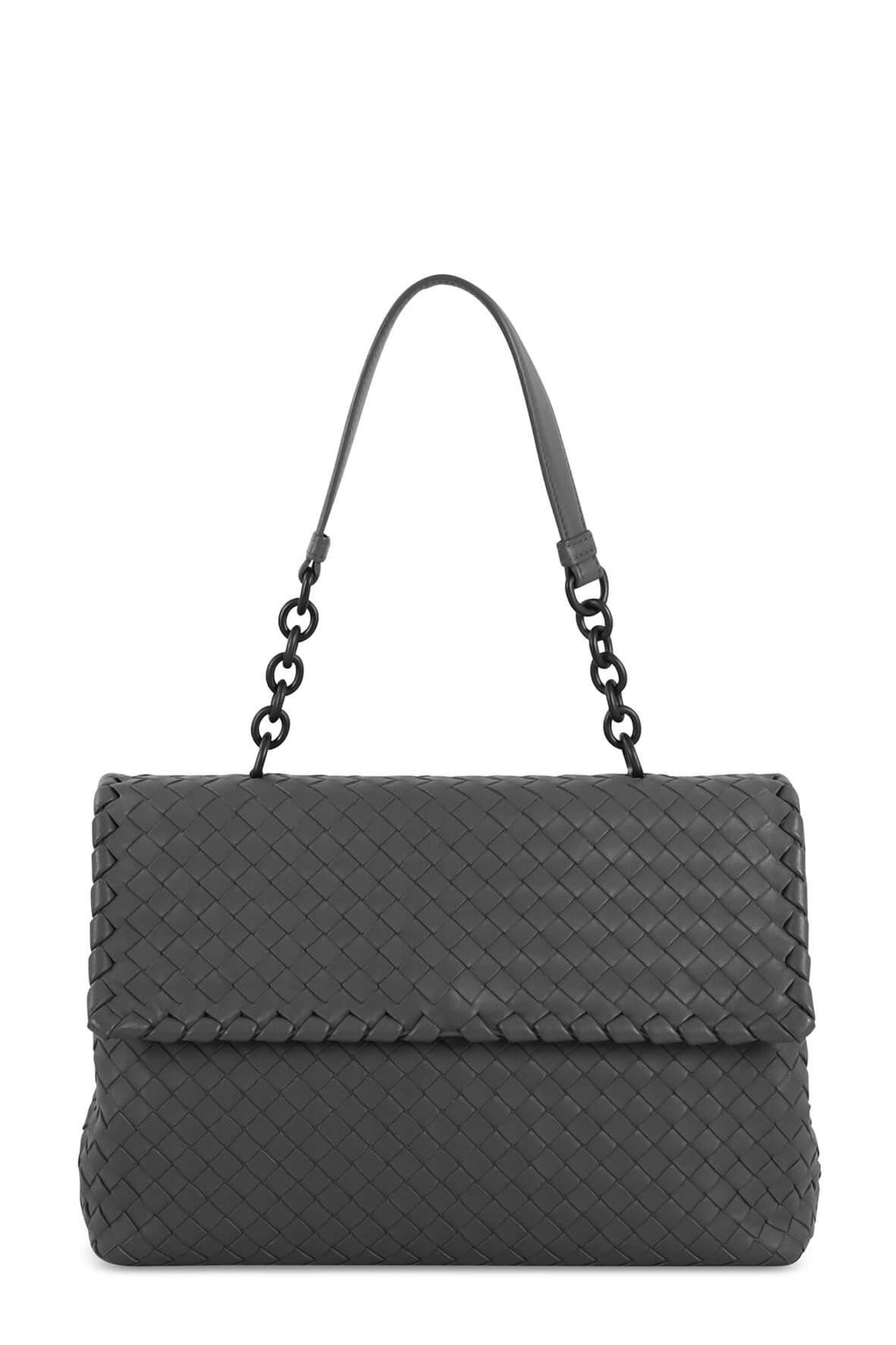 Medium Olimpia Intrecciato Dark Grey