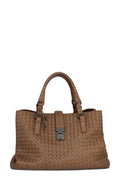 Medium Roma Intrecciato Brown