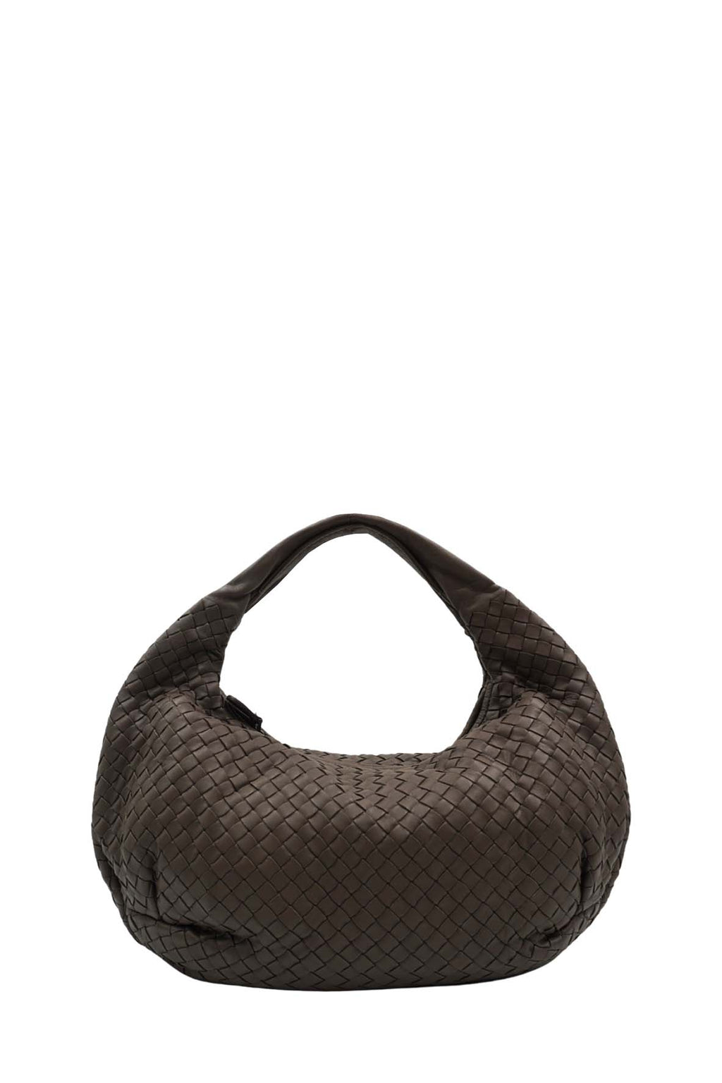 Small Nappa Intrecciato Hobo Bag Brown